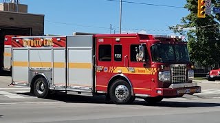 Toronto Fire Services Pumper 232 Responding X2 [upl. by Htebesile]