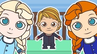 🌟 FROZEN FIVE LITTLE BABIES 🌟 Olaf Sven Elsa Anna and Kristoff  Nursery Rhymes [upl. by Fannie]