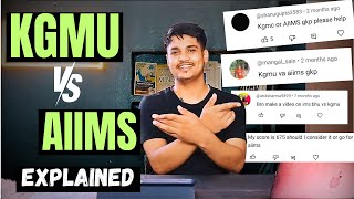 Kgmu vs Aiims Kgmu vs Bhu explaining neet counselling questions [upl. by Aksel]