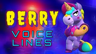 Berry voice lines and quotes  dialogues Brawl Stars [upl. by Palocz]