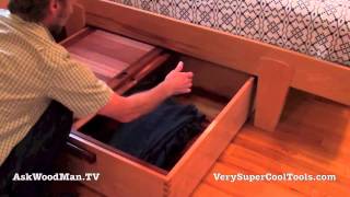 20 Platform Bed Storage Drawer • Final Video Part 2 [upl. by Alletnahs]