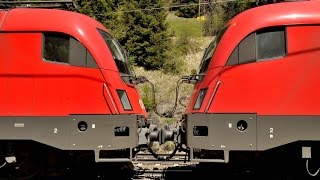 Hoppla Stahlzug mit ANFAHRPROBLEMEN am Brenner [upl. by Nnairol]