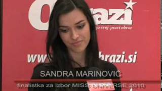 Sandra Marinovic Miss Universe Slovenije 2010 Candidate [upl. by Borszcz]