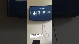 Tv Me Hotspot Kaise Connect Kare  Led Tv Ko Mobile Se Kaise Connect Kare smartphone smarttv [upl. by Nnasus]