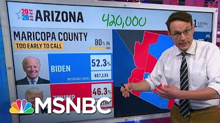 Kornacki Arizonas Late Early Vote Could Push Trump To A Statewide Victory  MSNBC [upl. by Stoneham121]