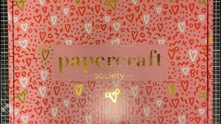 Unboxing of Papercraft Society Box 53 Katy Skilton [upl. by Trevlac]