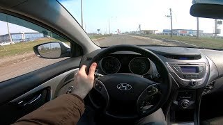 2012 Hyundai Elantra 16L POV Test Drive [upl. by Brookes]