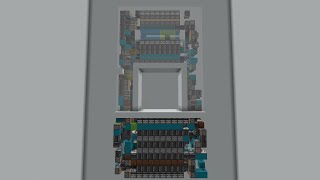 Minecraft  8x8 Seamless Glass Flush Piston Door [upl. by Ahsemaj]