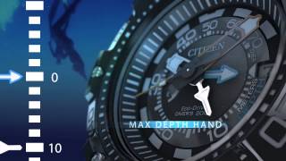 Citizen EcoDrive Promaster Aqualand 200M Depth Meter Watch Overview [upl. by Eniamrahs]