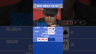 How would you play if you had Hellmuths hands poker pokershorts pokerpulse [upl. by Namaan]