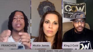 THROWBACK MICKIE JAMES INTERVIEW CLIP   GENERATION OF WRESTLING PODCAST [upl. by Honan]