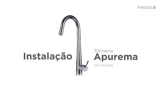 Como Instalar Torneira Monocomando Gourmet para Cozinha  PingooCasa [upl. by Goodspeed986]