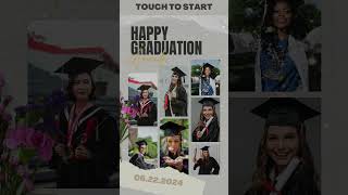 GRADUATION Scrapbook Animation Touch To Start Screen for Mirror me Booth [upl. by Rey463]