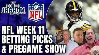 NFL Week 11 Betting Picks amp Pregame Show [upl. by Alleuqcaj535]