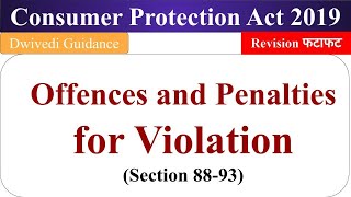 Consumer protection act 2019 offenses and penalties penalties for violation in consumer protection [upl. by Eneryc]