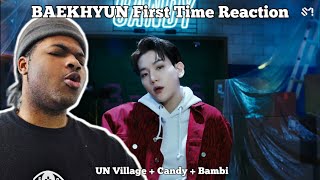 REACTING TO BAEKHYUN FOR THE FIRST TIME UN Village  Candy  Bambi [upl. by Ayad]