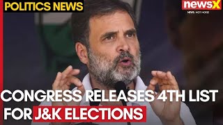 Congress Releases Fourth List of Five Candidates for JampK polls  NewsX [upl. by Etnoel249]