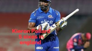 kiran Pollard hits 5 sixes to Rashid khan [upl. by Jozef]