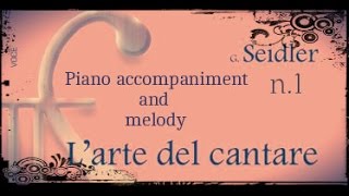 Seidler n1 Piano Accompaniment and Melody [upl. by Nelak]