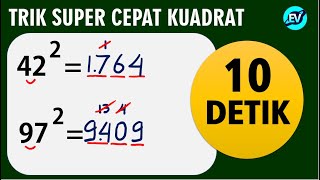 TRIK CEPAT Kuadrat Dua Digit Angka Sembarang [upl. by Prent]