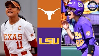 3 Texas vs 2 LSU Highlights  2024 College Softball Highlights [upl. by Ev480]