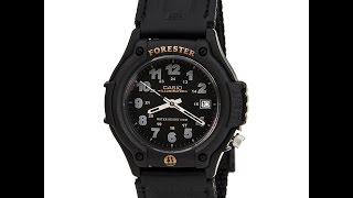 Casio FT500WVB1B Mens Forester Sports Black Dial Black Resin Watch Review Video [upl. by Domeniga114]