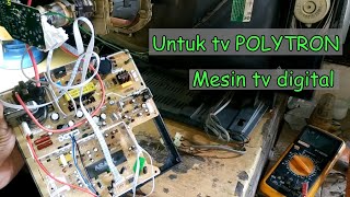 Pemasangan Mesin Tv TABUNG DIGITAL DVBT2 Pada Tv Polytron [upl. by Lenad]