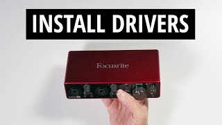 Scarlett 2i2 Setup  Driver Install and Registration [upl. by Thomajan505]