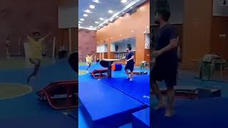 Tsukhuhara Stretch on volting  Vishal Gymnastics  viral sports gymnastics [upl. by Orelee]