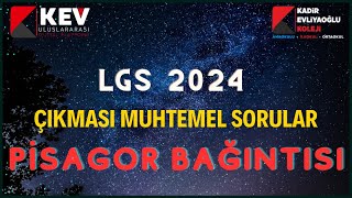 LGS 2024 Matematik Çıkması Muhtemel Sorular  Pisagor Bağıntısı [upl. by Edsel355]