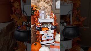 Delivery driver thank you cart 🧡 organization halloween home halloween2024 snacks snack [upl. by Eanat]