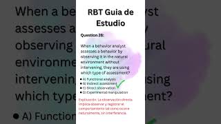 Preguntas de Practica Para el examen de RBT Respuestas en Ingles y Español [upl. by Itsim649]