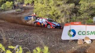 WRC ECO Acropolis Rally Greece 2023 Lappi jump ss2 Loutraki [upl. by Gnilsia]