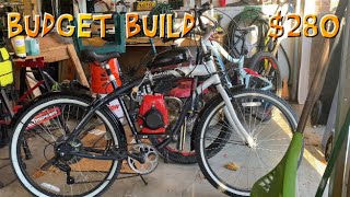 How to Build a Cheap Four Stroke Motorized Bike with Upgraded Parts [upl. by Tabina]