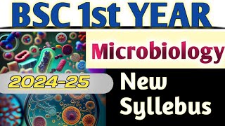 bsc 1st year microbiology new syllabus 202425 bsc microbiology [upl. by Belle]