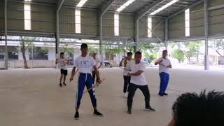 Arnis Dance  Single and Double Stick  Background Music Kung Fu Fighting [upl. by Laucsap]