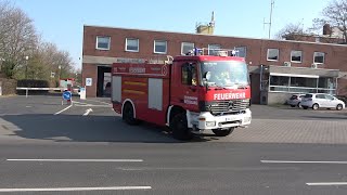 HLF 20  TLF 4000 hauptamtliche Feuerwehr Wesseling auf Wachausfahrt [upl. by Evelin]