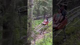 Mountain coaster in Golden Skybridge canada summer2024 [upl. by Demmy]