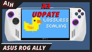 Lossless Scaling X3 Frame Generation Is Now Here For The ROG ALLY [upl. by Ahsiekyt773]