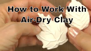 How to Work With AirDry Clay  an Annies Tutorial [upl. by Alle9]