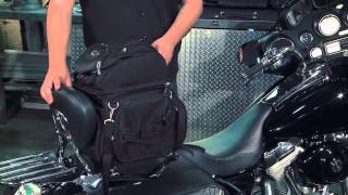 Saddlemen BR18003400 Back SeatSissy Bar Bag at BikeBanditcom [upl. by Hsara]