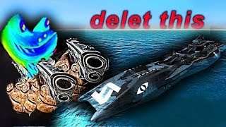 I Destroyed the BIGGEST BOAT In From The Depths [upl. by Sldney]