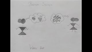 How to draw the Barter System  For Kids  Wonder Draw Art [upl. by Arracot45]