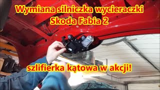 Wymiana silnika wycieraczki tył Skoda Fabia 2FL na SKV [upl. by Ranilopa]