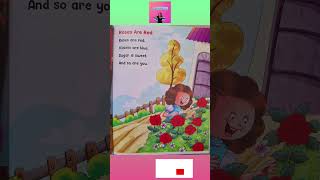 Learn poem poem for kids english poem Rose are red violets are blue sugar is sweet so are you [upl. by Valtin196]