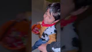 Mom pranks son while trick or treating shorts [upl. by Doownyl]