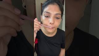 How I Shave My Face At Home Using Carmesi Facial Razor ⁉️ painless✅ytshort beautytips makeup [upl. by Tunk]