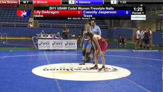 Cadet Women 115  Lily DeAragon ID vs Cassidy Jasperson TX [upl. by Tybi]