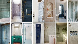 Blue Moroccan Style Bath Floor Tiles with Blue Washstand Contemporary  Bathroom Tiles Design Ideas [upl. by Tiny811]