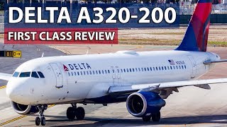 Delta Air Lines FIRST CLASS Review Airbus A320 Salt Lake City to San Diego [upl. by Seyler]